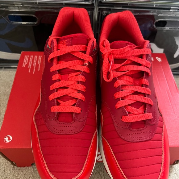 Brand New Nike Air Max 1 Gym Red University Red HQ3607-687 Men's Size 11.5 - Picture 5 of 8